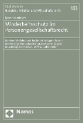 Cover-Bild zum Titel 'Minderheitsschutz im Personengesellschaftsrecht' von 'Björn Staudinger'