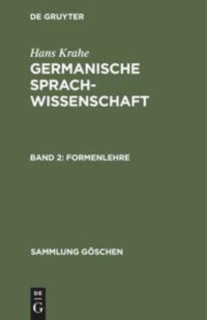 Formenlehre - Hans Krahe