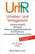 Cover-Bild zum Titel 'Urheber- und Verlagsrecht. UrhR' von ''