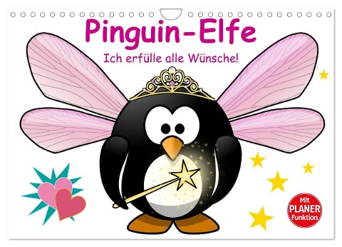 Pinguin-Elfe (Wandkalender 2025 DIN A4 quer), CALVENDO Monatskalender - Elisabeth Stanzer