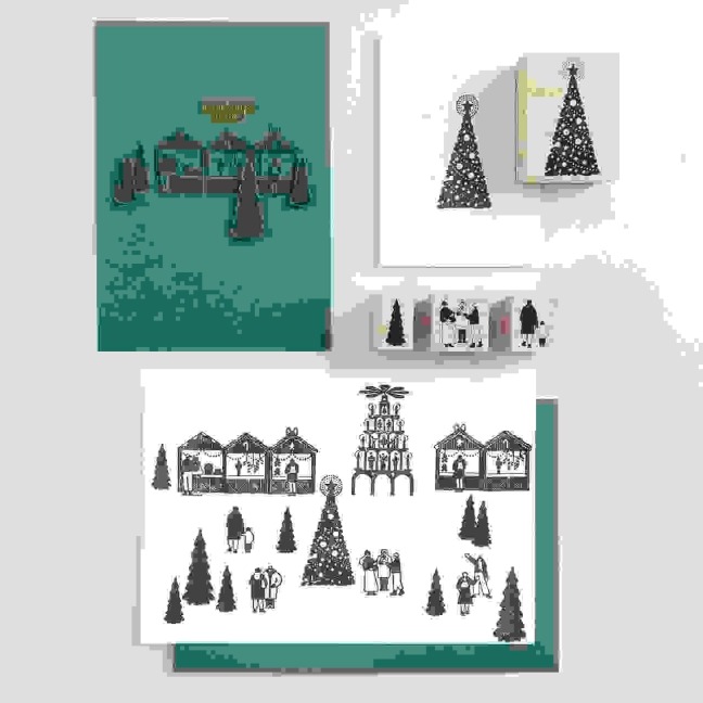 Stempelset Weihnachtsmarkt FSC 100% - 