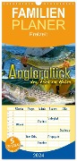 Familienplaner 2024 - Anglerglück - den Fisch am Haken mit 5 Spalten (Wandkalender, 21 x 45 cm) CALVENDO - Renate Utz