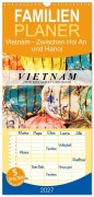 Cover-Bild zum Titel 'Familienplaner 2027 - Vietnam - Zwischen Hoi An und Hanoi mit 5 Spalten (Wandkalender, 21 x 45 cm) CALVENDO' von 'Askson Vargard'