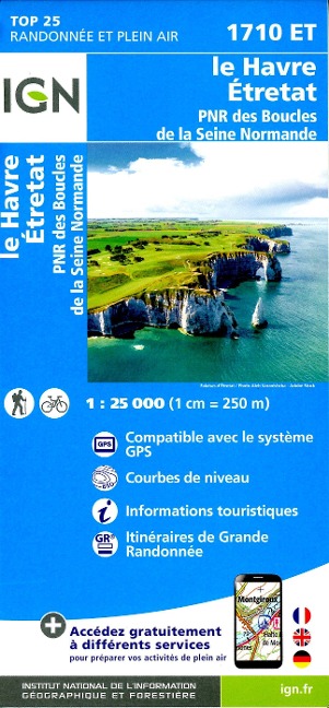 Havre Étretat PNR Boucle Seine Norman 1:25 000 - 