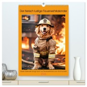Cover-Bild zum Titel 'Der tierisch lustige Feuerwehrkalender (hochwertiger Premium Wandkalender 2026 DIN A2 hoch), Kunstdruck in Hochglanz' von 'Peter Rübsamen'