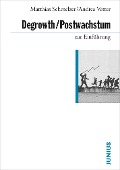 Cover-Bild zum Titel 'Degrowth / Postwachstum zur Einführung' von 'Matthias Schmelzer, Andrea Vetter'
