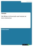 Cover-Bild zum Titel 'Die Welser in Venezuela und warum sie dort scheiterten' von ''