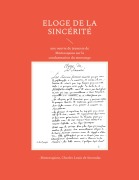 Cover-Bild zum Titel 'Eloge de la sincérité' von '.. Montesquieu, Charles Louis de Secondat'