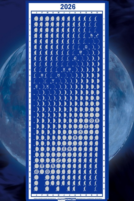Mondphasenkalender 2026 - 