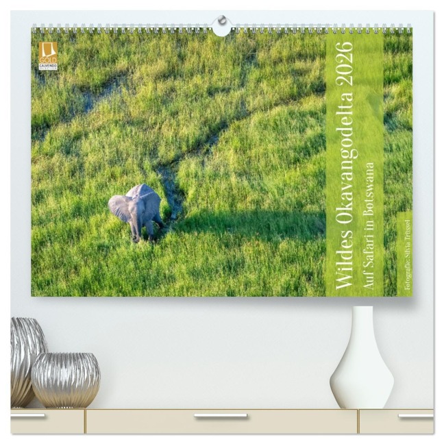 Wildes Okavangodelta (hochwertiger Premium Wandkalender 2026 DIN A2 quer), Kunstdruck in Hochglanz - Silvia Trüssel