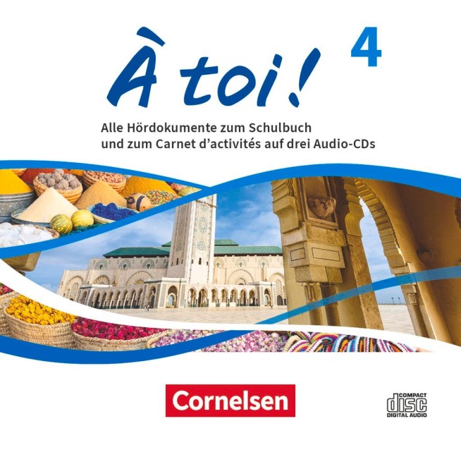 À toi ! Band 4 - Ausgabe 2022 - Audio-CDs - Audiomaterial zum Schulbuch und Carnet d'activités - 