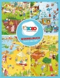 Cover-Bild zum Titel 'Bobo Siebenschläfer Wimmelbuch - Durch das Jahr mit Bobo Siebenschläfer' von 'Animation Jep-'