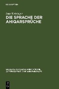 Cover-Bild zum Titel 'Die Sprache der Ahiqarsprüche' von 'Ingo Kottsieper'