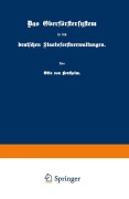 Cover-Bild zum Titel 'Das Oberförstersystem in den deutschen Staatsforstverwaltungen' von 'Otto Von Bentheim'