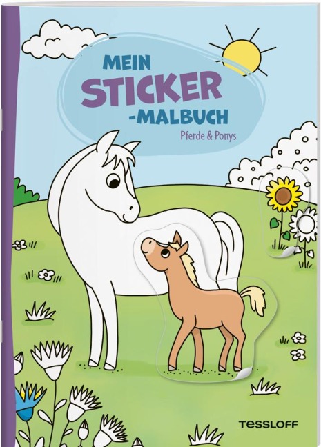 Mein Sticker-Malbuch. Pferde & Ponys - 
