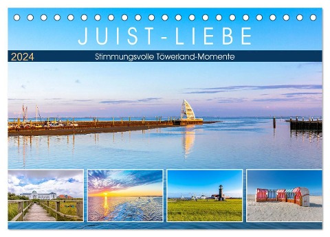JUIST-LIEBE (Tischkalender 2024 DIN A5 quer), CALVENDO Monatskalender - Andrea Dreegmeyer