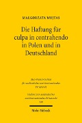 Cover-Bild zum Titel 'Die Haftung für culpa in contrahendo in Polen und in Deutschland' von 'Ma?gorzata Wojtas'