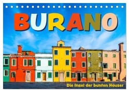 Cover-Bild zum Titel 'Burano - Die Insel der bunten Häuser (Tischkalender 2027 DIN A5 quer), CALVENDO Monatskalender' von 'Gerd-Uwe Neukamp'
