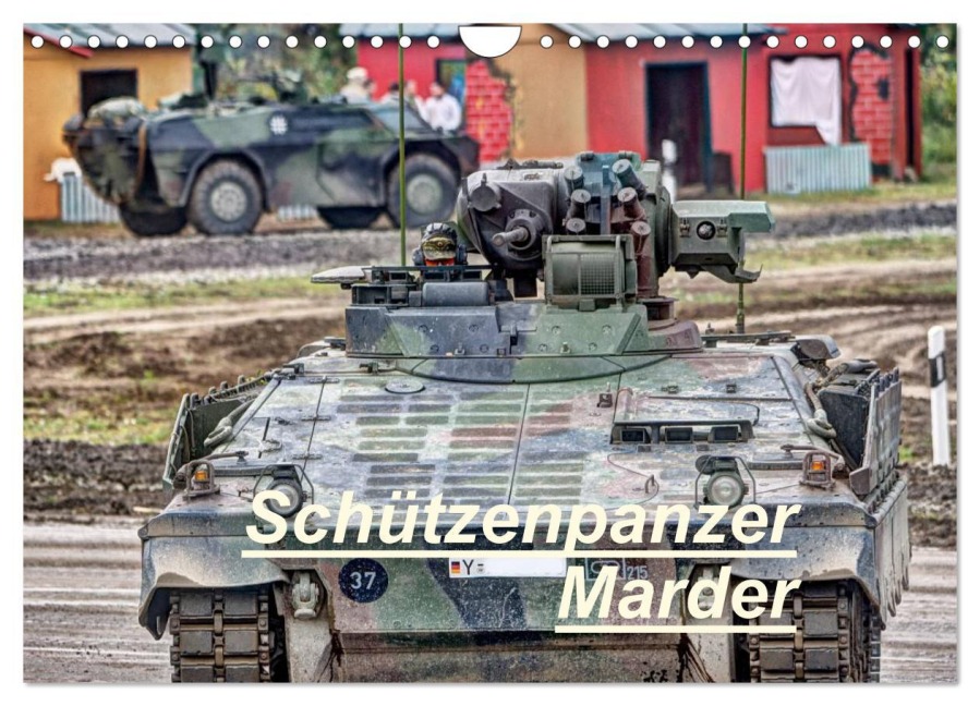 Schützenpanzer Marder (Wandkalender 2026 DIN A4 quer), CALVENDO Monatskalender - Hoschie-Media Hoschie-Media