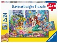 Ravensburger Kinderpuzzle - 05147 Zauberhafte Meerjungfrauen - Puzzle für Kinder ab 4 Jahren, mit 2x24 Teilen - 