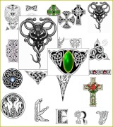 Cover-Bild zum Titel 'Keltische Tattoos und Keltische Buchstaben Tattos.' von 'Otmar Trierweiler'