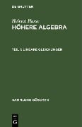 Cover-Bild zum Titel 'Lineare Gleichungen' von 'Helmut Hasse'