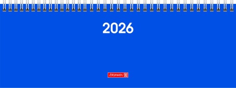 Cover-Bild zum Titel 'BRUNNEN 1077261036 | Querterminbuch Mod. 772 2026 | 297×105 mm, Karton, blau' von ''