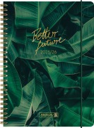 BRUNNEN Schülerkalender (2025/2026) "Better Future", 2 Seiten = 1 Woche, A5, 208 Seiten, PP-Umschlag, grün - 