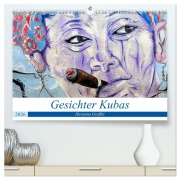 Cover-Bild zum Titel 'Gesichter Kubas - Havanna Graffiti (hochwertiger Premium Wandkalender 2026 DIN A2 quer), Kunstdruck in Hochglanz' von 'Henning von Löwis of Menar'