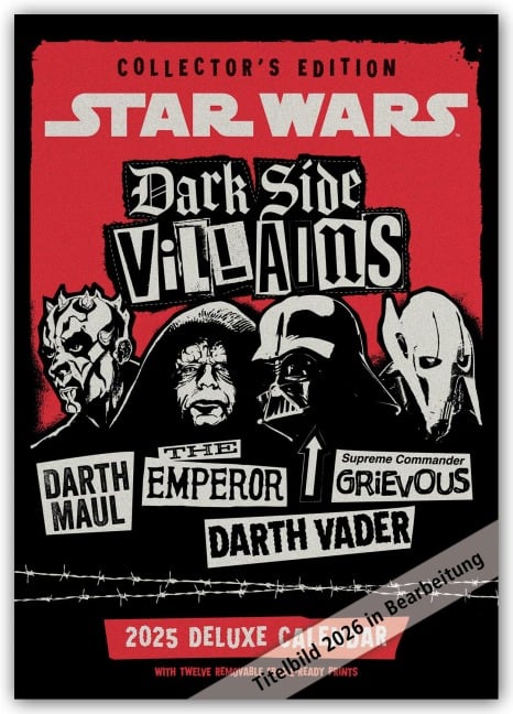 Star Wars A3-Deluxe Kalender 2026 - Collectors Edition Wandkalender - Danilo Promotion Ltd