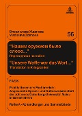 Cover-Bild zum Titel 'Na¿im oru¿iem bylo slovo... - Unsere Waffe war das Wort...' von 'Vladislava Zhdanova'