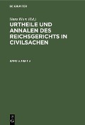 Cover-Bild zum Titel 'Urtheile und Annalen des Reichsgerichts in Civilsachen. Band 3, Heft 3' von ''