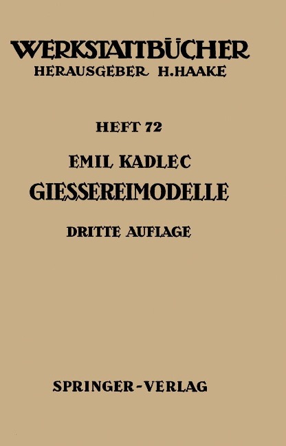 Gießereimodelle - E. Kadlec