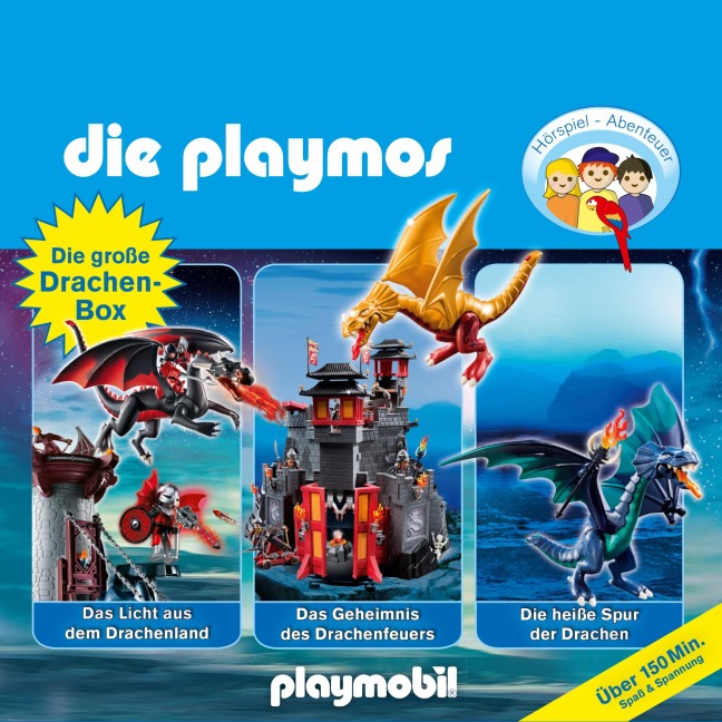 Die Playmos - Das Original Playmobil Hörspiel, Die große Drachen-Box, Folgen 13, 38, 50 - Florian Fickel, Simon X. Rost