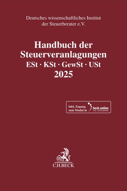 Handbuch der Steuerveranlagungen 2025 - 