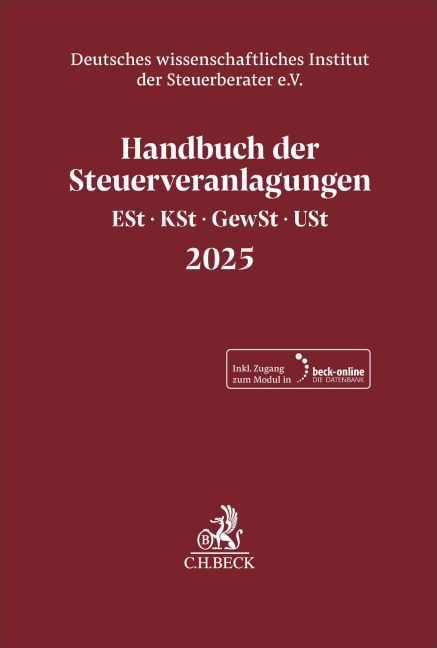 Handbuch der Steuerveranlagungen 2025 - 