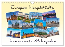 Cover-Bild zum Titel 'Europas Hauptstädte - lebenswerte Metropolen (Wandkalender 2026 DIN A4 quer), CALVENDO Monatskalender' von 'Gunter Kirsch'