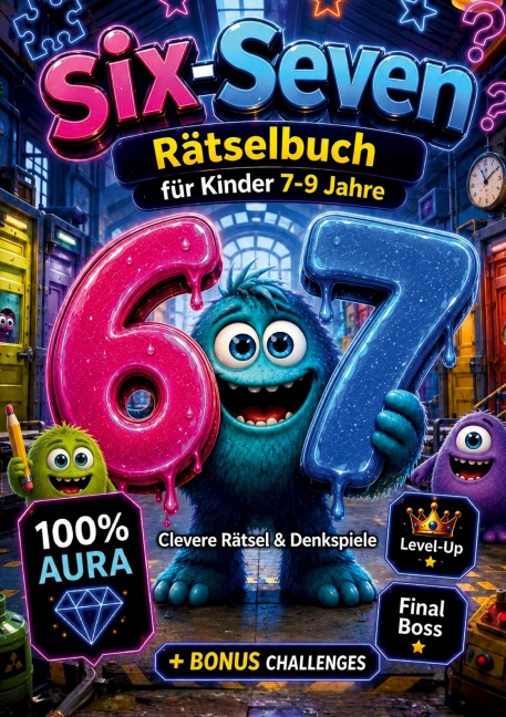 67 Six-Seven Rätselbuch für Kinder (7-9): Clevere Rätsel & Denkspiele & 100% Aura - Aura Quest Studios