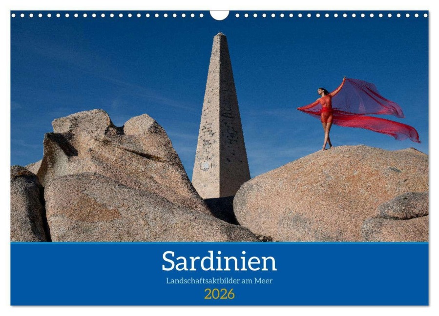 Sardinien - Landschaftsaktbilder am Meer (Wandkalender 2026 DIN A3 quer), CALVENDO Monatskalender - Martin Zurmühle