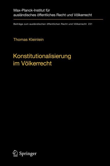 Konstitutionalisierung im Völkerrecht - Thomas Kleinlein