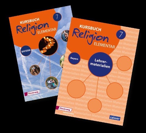 Kombi-Paket: Kursbuch Religion Elementar 7 - Ausgabe für Bayern. Schulbuch 7 und Lehrermaterial 7 - 