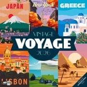 Cover-Bild zum Titel 'Vintage Voyage Broschürenkalender 2026 - 30x30 - Art12' von ''