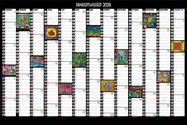 Cover-Bild zum Titel 'Hundertwasser Jahresplaner Art 2026' von ''