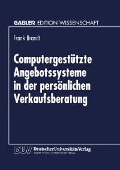 Cover-Bild zum Titel 'Computergestützte Angebotssysteme in der persönlichen Verkaufsberatung' von ''