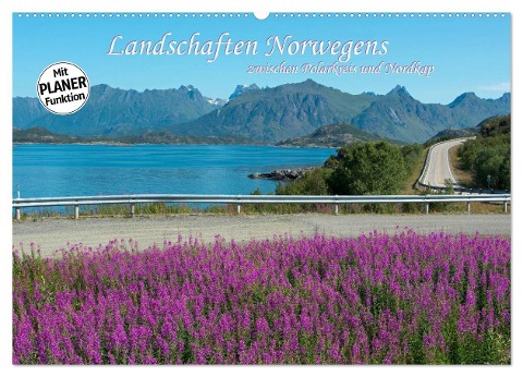 Landschaften Norwegens zwischen Polarkreis und Nordkap (Wandkalender 2024 DIN A2 quer), CALVENDO Monatskalender - Hermann Koch