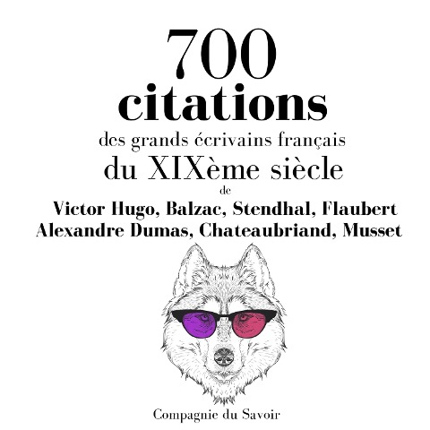 700 citations des grands écrivains français du XIXème siècle - Balzac, Alfred De Musset, Alexandre Dumas, Flaubert, Victor Hugo