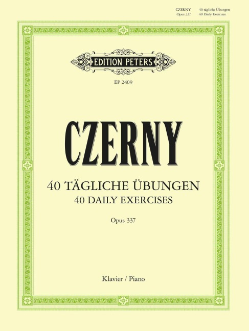 40 tägliche Übungen op. 337 - Carl Czerny
