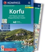 Cover-Bild zum Titel 'KOMPASS Wanderführer Korfu mit Paxos und den Diapontischen Inseln, 40 Touren mit Extra-Tourenkarte' von 'Lutz Redecker'