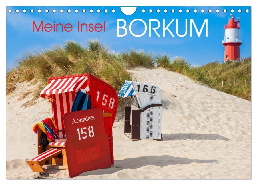Meine Insel Borkum (Wandkalender 2026 DIN A4 quer), CALVENDO Monatskalender - Dietmar Scherf