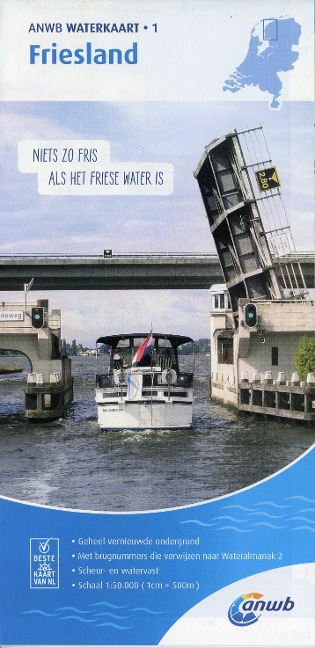 Friesland 1:50 000 Waterkaart - 